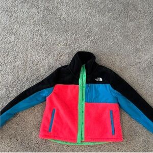 The North Face Vibrant Fleece Jacket with Pink and Blue